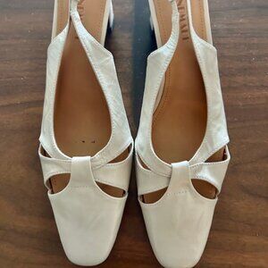 CHIKO Angie Square Toe Block Heels Slingback Shoes